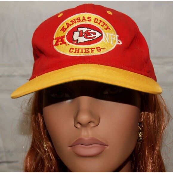 VINTAGE Kansas City Chiefs NFL SnapBack Hat ANNCO Rare Style from 80's Unisex - Picture 4 of 6